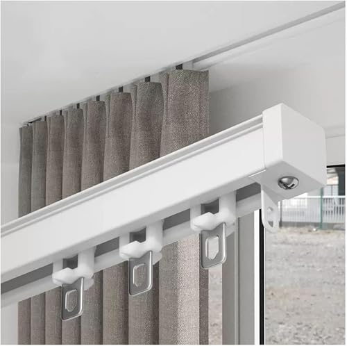 Riel de cortina de aluminio invisible de alta gama para proyectos empotrados, 35ft 2