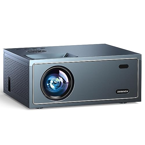 Image of 4K Support Projector with Wifi and Bluetooth, OWNKNEW Portable Mini Projectors for Outdoor Movies Use, Video Projector Compatible with TV Stick, Laptop, Smartphone, Xbox (Grey)
