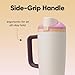 Owala FreeSip Tumbler Insulated Stainless Steel Water Bottle with Built-in Straw and Side Handle, For Travel, Work, School, and Sports, 40oz, BPA Free, Leak Proof, Deaybreak
