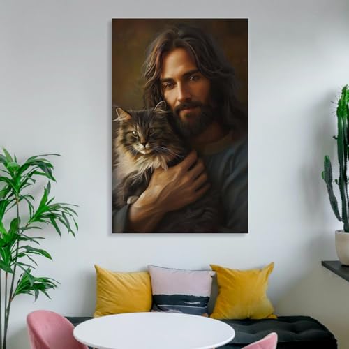 Poster catholique rétro de Jésus pour déco de chambre - 6