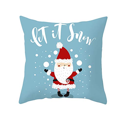 PTBWS 2 pezzi Copricuscini Natalizi, 30x50cm Natale Fodere