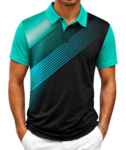 Image of ZITY Mens Golf Shirt Short Sleeve Athletic Casual Work Collared Polo Tshirt
