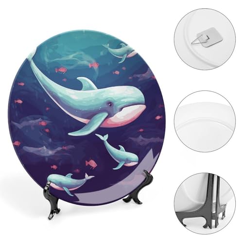 Plato Decorativo de Porcelana Whale Bone China 7 pulgadas miniatura 4