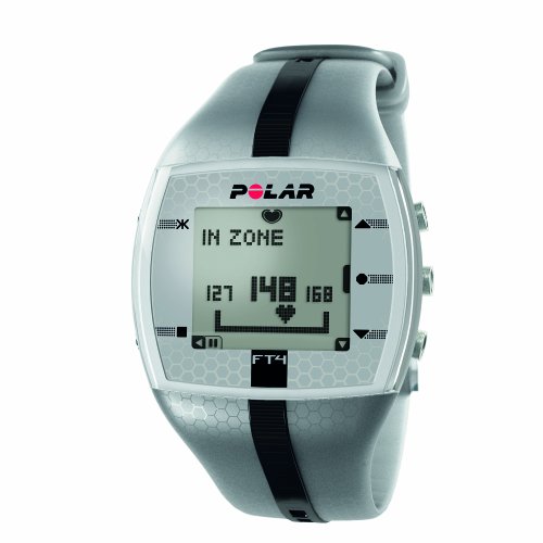 Polar Ft4 Heart Rate Monitor Watch (Silver / Black) #TOP1