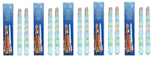 Hillfield 10 Tropfkerzen Bunt Partykerzen Spitzkerzen Dekokerzen 30 cm Brenndauer 4-6 Stunden
