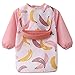 Happy Cherry - Delantal Babero Infantil Impermeable para Niños Niñas con Manga Larga Escolar DIY Delantal EVA para Pintar Comer - 6-24 meses