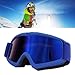 JEOZBM Kids Ski Goggles, HD Coating Lens Snow Snowboard Goggles, Windproof Over Glasses Snow Ski Climbing Glasses for Skiing Riding(20cm-Blue)