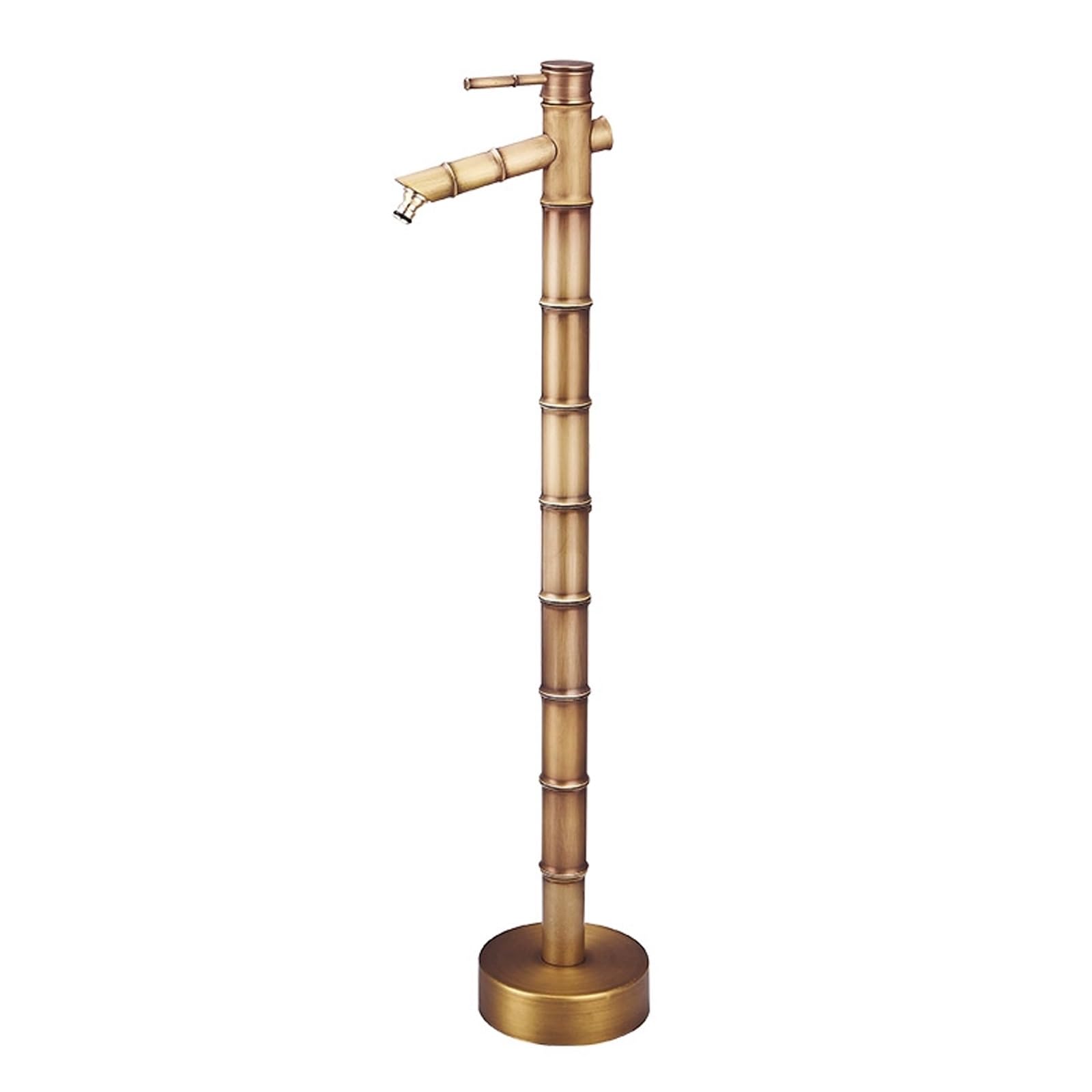 WOTZOV Faucet Water Column,Adjustable Height Copper Hose Stand With Spigot - 28In Freeze-Proof Outdoor Faucet For Garden Irrigation, Durable Gold Finish, Perfect For Lawn Watering An，Gold 88cm/35in