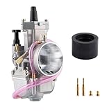 PWK Carburetor 34mm Carb with Carb Jets for 125cc-250cc 2T/4T Engine Motorcycle Dirt Pit Bike ATV Scooter Quad