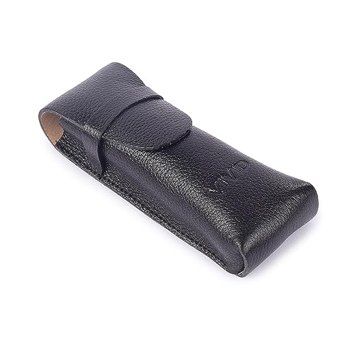 Image of Unisex Lightweight Specs Snap Button Eyewear Dabbi Leather Soft Case Cover