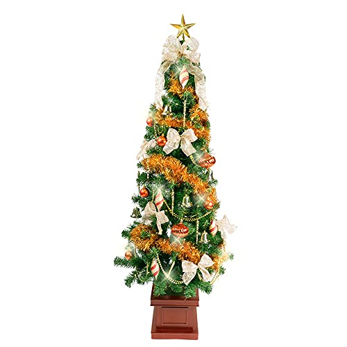 Amazon | クリスマス屋 クリスマスツリー 150cm コパー＆ゴールド 木製