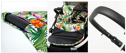 Kinderwagen 3in1 2in1 Set Isofix Buggy Baby Autostoeltje Tropic by SaintBaby Banana Leaf 3in1 met autostoeltje - Afbeelding 6