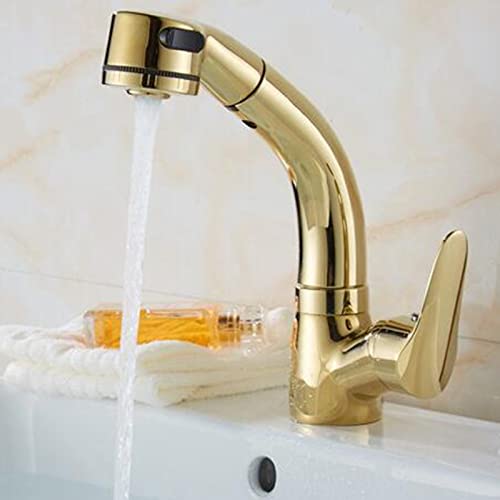 Robinet de lavabo avec douchette pour en finir avec les éclaboussures et vasques difficiles à rincer