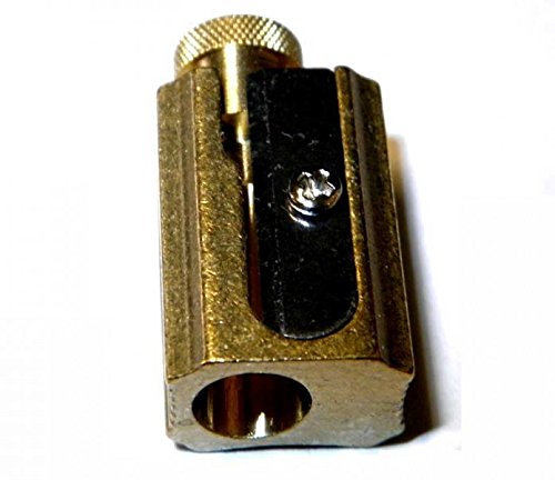 DUX Pencil and Crayon Sharpener Made of Brass in a Genuine Leather case - Thumbnail 5