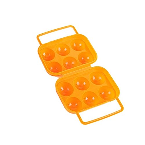 Green 1 x Portable Folding Eggs Box Plastic Container Holder Folding