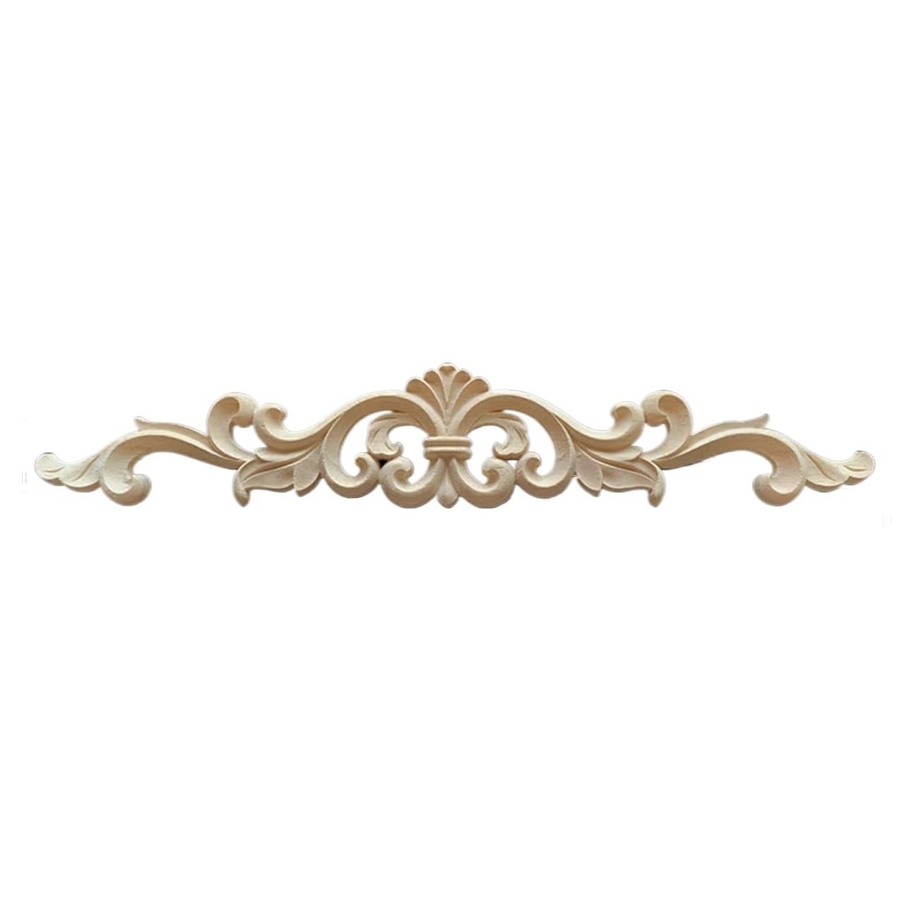 Apliques de flores talladas en madera para decorar el cabecero de cama en dormitorios rústicos