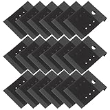 ULTECHNOVO Tarjetas de Exhibición para Pendientes y Collares en PVC Negro Terciopelo, 100 Unidades 4,3 X 5,2 CM para Embalaje y Almacenamiento en Comercio de Joyería