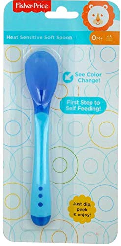 Fisher-Price-Ultra-Care-Food-Nibbler-with-Extra-Mesh-Blue-Fisher-Price-Heat-Sensitive-Soft-Spoon-for-Baby-Pack-of-1-Blue-Fisher-Price-Silicone-Tip-Heat-Sensitive-Soft-Spoon-Pink