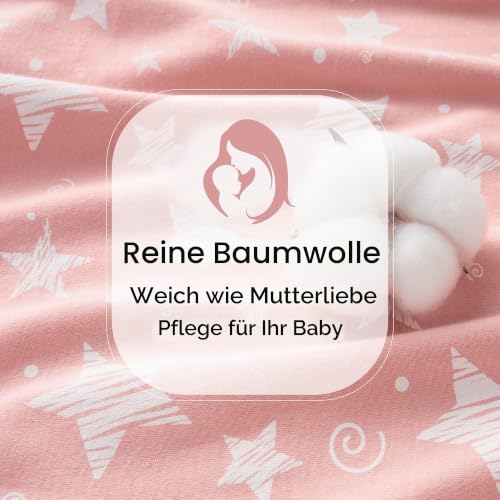 FIEMOL Baby Schlafsack 12-18 Monate 0.5 Tog Tragbare Babydecken aus Baumwolle, 3er-Pack Atmungsaktiver Sommer Schlafsack für Neugeborene 76… – Ansicht 5