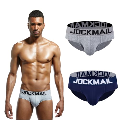 JOCKMAIL Mens Briefs Underwear Mens Cotton Briefs Moisture Wicking Underpants Soft Breathable Men Briefs