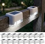 Fohil Luces Solares Escaleras para Exterior, Luz Led Solar para Piscina Terraza Valla Tarima Camino