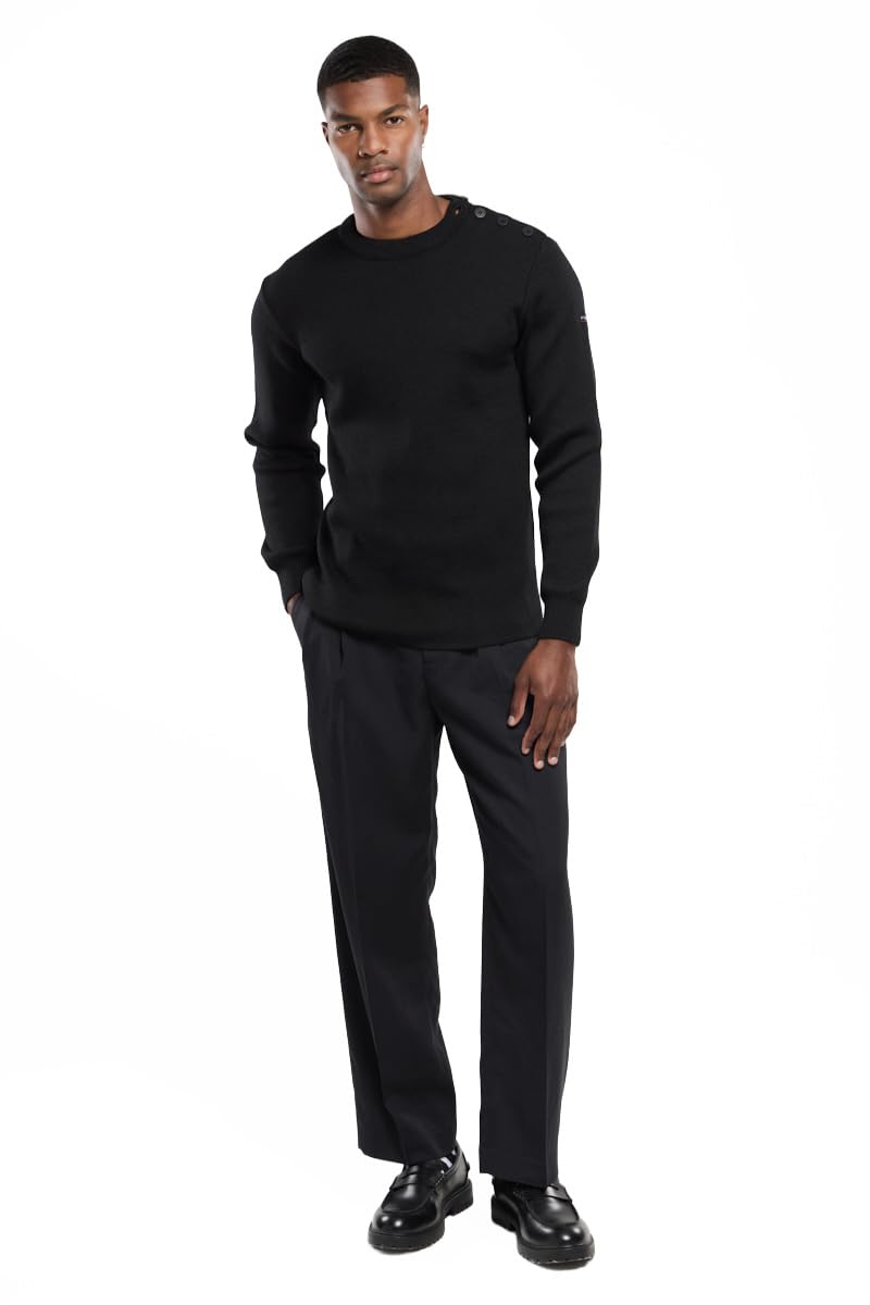 Armor Lux Men's Fouesnant Sweater, Noir, XXS