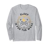 Photo Gallery il sonno è per i deboli gamepad gaming gamer divertente maglia a manica Photo Gallery il sonno è per i deboli gamepad gaming gamer divertente maglia a manica