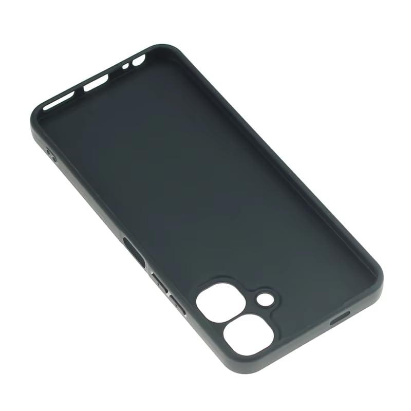 Image of TheApallio Back Cover Case Compatible with Tecno Spark Go 2 | Soft Touch Full-Body Protective Silicone Case | Shockproof Back Cover Case for Tecno Spark Go 2 - Black