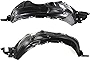 Evan-Fischer Fender Liner Compatible with 2007-2012 Toyota Yaris Front Left & Right Side Sedan Set of 2