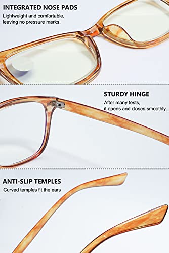 MAGIMODAC Blue Light Blocking Glasses Reading Glasses Lightweight Frame Eyeglasses 1.0 1.25 1.5 1.75 2.0 2.25 2.5 2.75 3.0 3.5 4.0 Unisex for Women and Men and Aged (Blue - Image 4