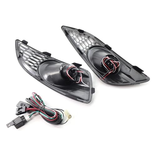 Phares antibrouillard LED blancs avec grilles pare-chocs Ford Fiesta 12-16