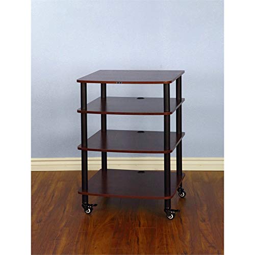VTI AR Series 4 Shelf Audio Rack-Black/Black