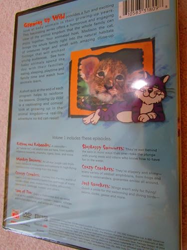 Growing Up Wild 1: Amazing Baby Animals DVD soluciona el aburrimiento infantil con aprendizaje 4