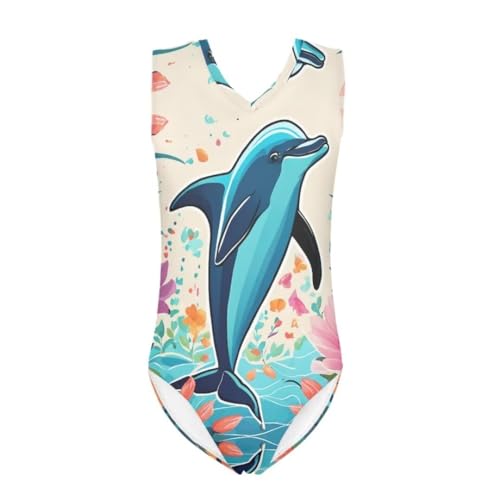 Image of Girls' Swimwear for 3-14 Cartoon Bathing Suit Girl Swimsuit Gym Leotard