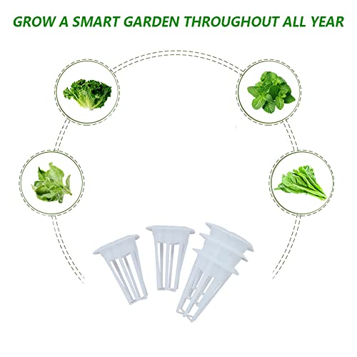 Accoorder Square Grow Baskets Replacement For Hydroponic Growing System,Seed Pods Baskets For Indoor Herb Garden,Plant Growing Containers Fit Square Grow Sponges,50 Pack, White #TOP5