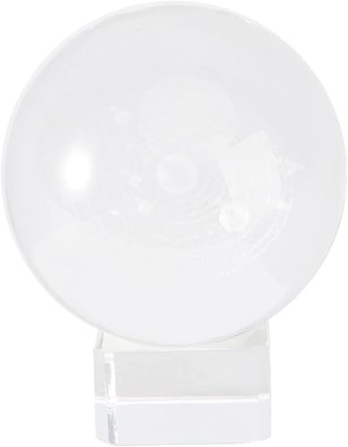 ibasenice 1pc Clear Decorative Plaything Figurine Creative Sphere Ornament Natural Decoration Crystal Inner Base Telling Gift Fortune Desktop
