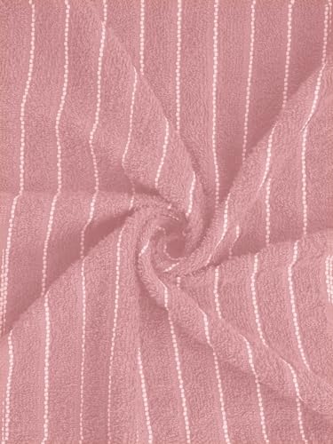 Image of Welspun 2-in-1 100% Cotton Bath Towel-Parfait Pink