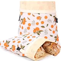 Matériaux de qualité supérieure : notre sac à pain en cire d'abeille dispose d'un design à double couche, composé d'un extérieur en coton de qualité supérieure et d'un intérieur recouvert de cire d'abeille naturelle. Cette construction intelligente r...