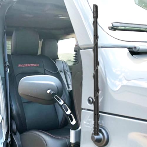 Image of BASIKER Antenna Fit for Jeep Wrangler Gladiator Rubicon JK JL JT Sahara | 2007-2025 2026, Unique Design, 13 Inch Truck Offroad Car Replacement Antenna Fit for Jeep Accessories, Enhance Radio Signal