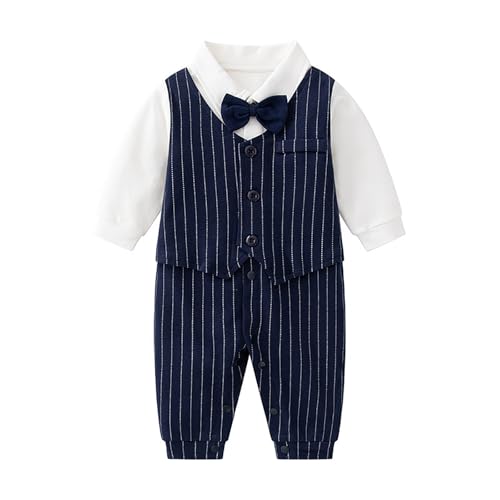 Combinaison body bébé manches longues costume élégant pour nouveau-né