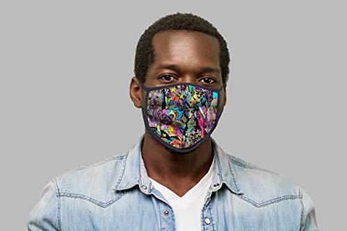 Fabrique Innovations 1300DOGS Dogs, 100% Cotton, Double Layer, Washable & Reusable, Non-Medical Face Mask… thumb #1