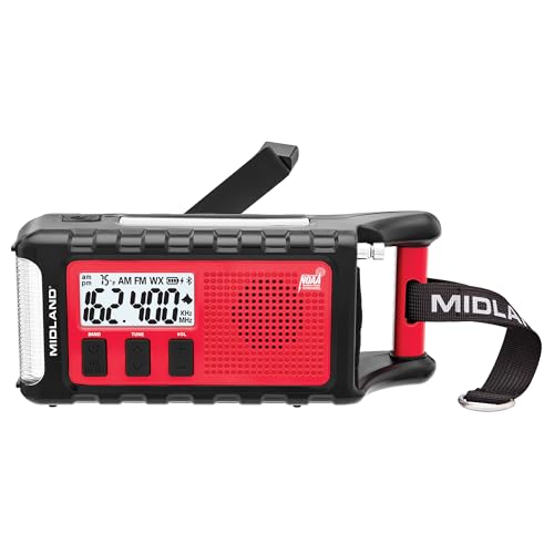 Midland - ER310PRO, Portable Emergency Bluetooth Weather AM/