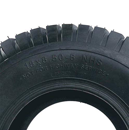 MOTOOS 2Pcs 18 x 8.50-8 Lawn Mower Tire 18/8.50/8 Tires Garden Tires Tubeless 18 8.50-8 4PR P512 - Thumbnail 4