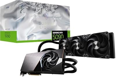 msi Gaming RTX 5090 32G SUPRIM Liquid SOC Graphics Card (32GB GDDR7, 512-bit, Extreme Performance: 2580 MHz, DisplayPort x3 2.1a, HDMI 2.1b, NVIDIA Blackwell Architecture)