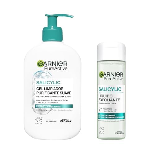 Pure Active Limpiador 3 en 1 con BHA y carbón vegetal para puntos negros: limpiador, exfoliante y mascarilla en 1 -reduce visiblemente los puntos negros en 1 semana - Cruelty Free, Vegano - 150 ml
