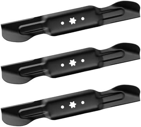 TOSRWGLL 490-110-C187 60" Hi Lift Blade Set Replacement for CUB Cadet 05620 ZT2 ZT3 Ultima 60 KW FAB,Lawn Mower,Zero Turn Blades Replaces Parts 742P05620,742-05620 (3 Pack)