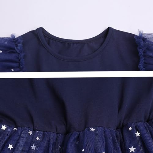 Image of Toddler Girls Tutu Dresses Cute Casual Short Sleeve Dress for Summer Daily Home School Party 2-8T