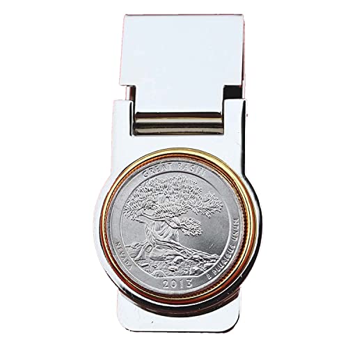 US 2013 Nevada Great Basin National Park Quarter Coin Hinged Money Clip - America the Beautiful