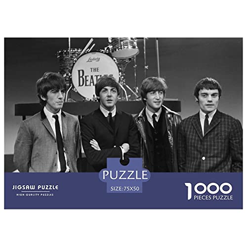 Puzzles 1000 Pièces pour Adultes Les Beatles Puzzles Groupes Célèbres 1000 Pièces Puzzles pour Adultes pour Jeu Familial Ados Et Enfants 1000pcs (75x50cm) - Les Beatles, Paul McCartney, John Lennon, RIngo Starr, George Harrison Puzzles 1000 Pièces pour Adultes Les Beatles Puzzles Groupes Célèbres 1000 Pièces Puzzles pour Adultes pour Jeu Familial Ados Et Enfants 1000pcs (75x50cm) – Image 3