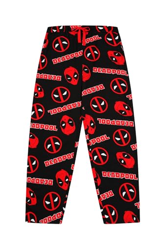 Marvel Pantalones de pijama de algodón Deadpool para hombre,